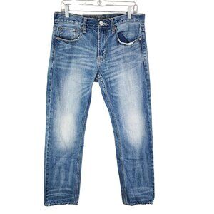 Mens American Eagle Outfitters Slim Straight Blue Denim Jeans Size 31X32